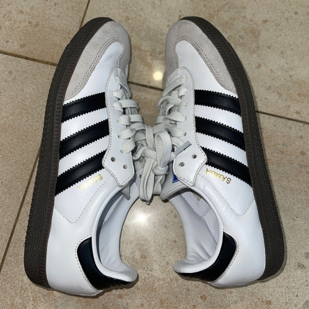 Adidas Samba OG Sneakers Cloud White/ Core Black/ Gum/ Men’s 7.5